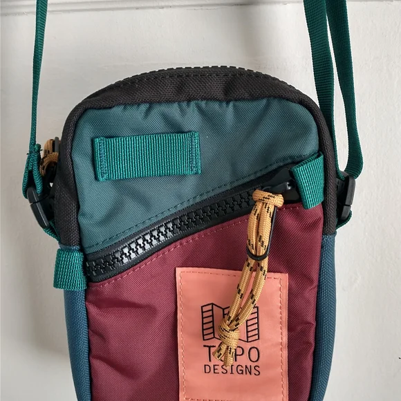 Topo Designs Red and Blue Messenger Bag - Picture 2 of 7